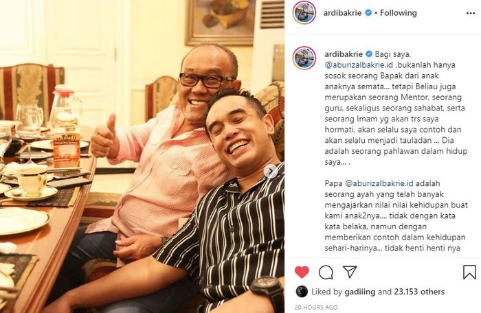 Ardie Bakrie dan Aburizal Bakrie