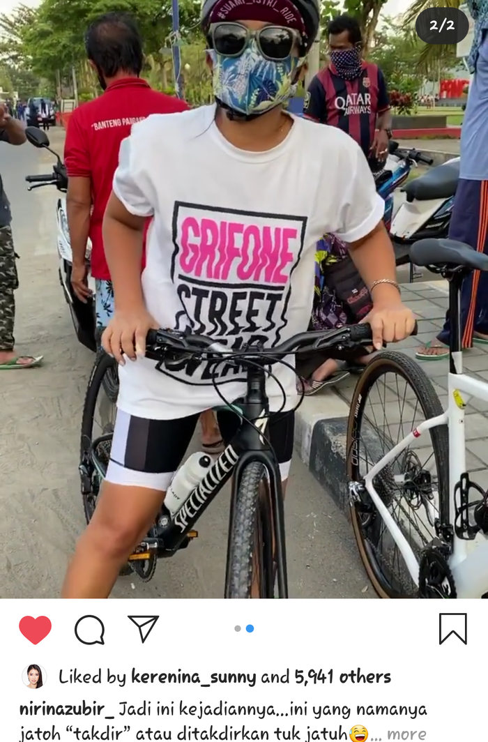 Nirina Zubir jatuh