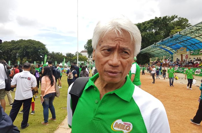 Direktur Teknik PSSI Danurwindo hadir pada gelaran Milo Football Championship 2019 regional Jakarta di Lapangan Benteng, Sabtu (2/3/2019).