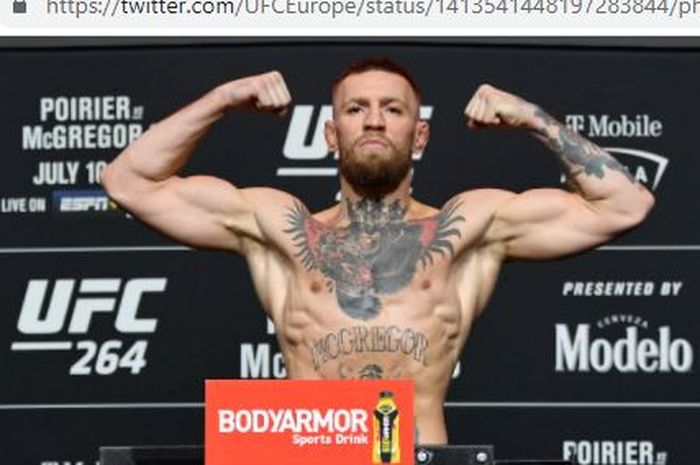 Conor McGregor, petarung kelas ringan UFC yang rivalitasnya begitu panas dengan Khabib Nurmagomedov.