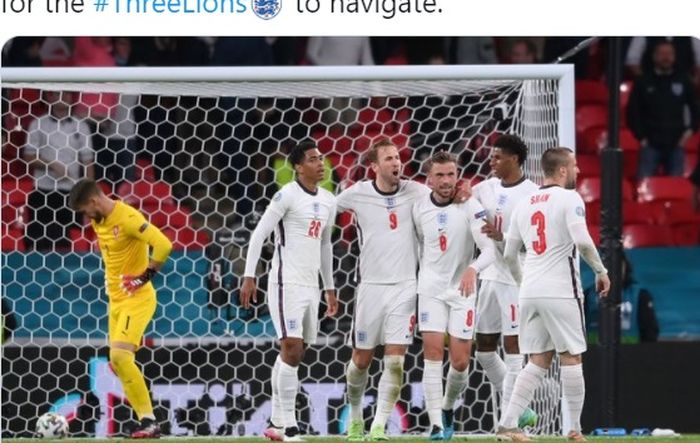 Timnas Inggris lawan Republik Ceska dalam matchday terakhir Grup D EURO 2020 di Wembley Stadium, Selasa (22/6/2021) waktu setempat.