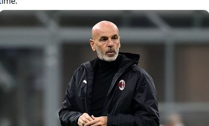 Pelatih AC Milan, Stefano Pioli.