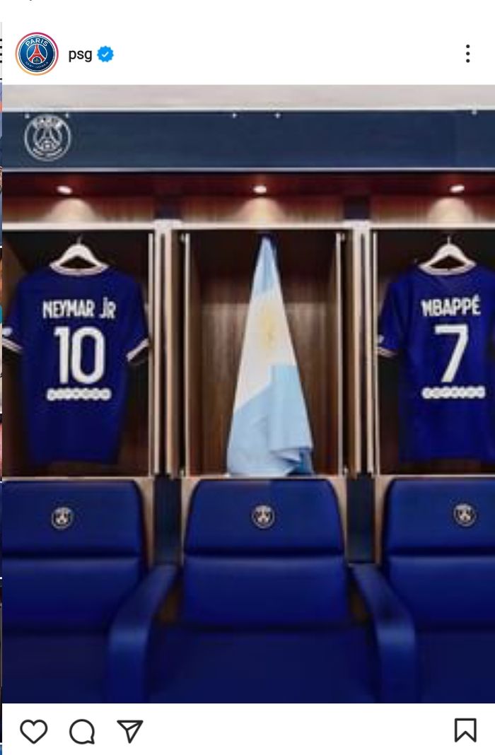Frame yang menunjukkan kode soal nasib Mbappe bersama PSG usai kedatangan Lionel Messi