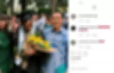 Potret kompak Darma dan dan kedua orangtuanya saat momen wisuda