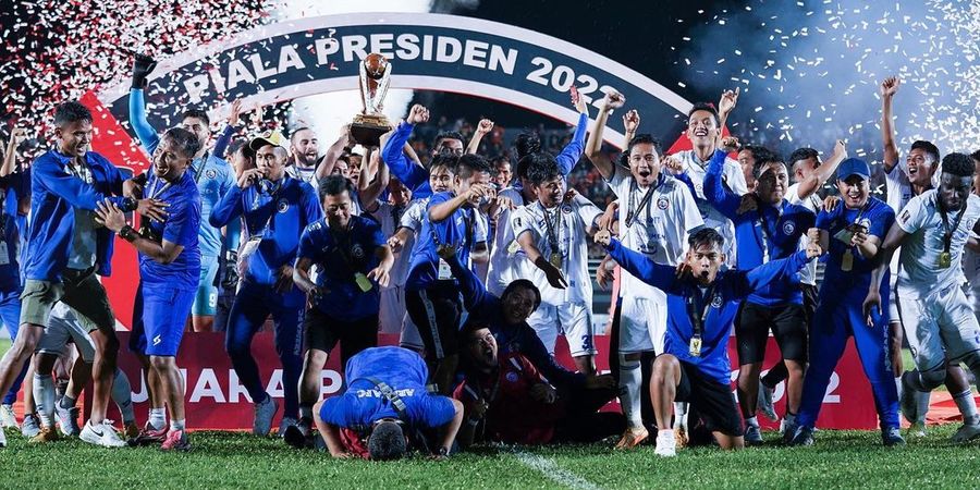 Raih Trofi Piala Presiden 2022, Arema FC Masih Incar Juara di Liga 1 2022/2023