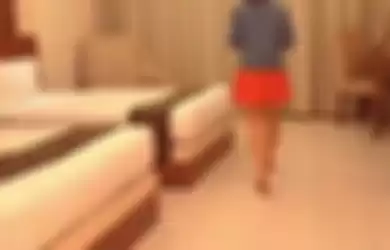 Potongan gambar video mesum dua sejoli di kamar hotel di wilayah Bogor, Jawa Barat.