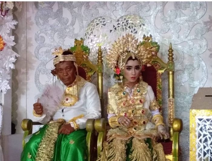 Pernikahan beda usia di Sulawesi Selatan Instagram/@makassar_iinfo