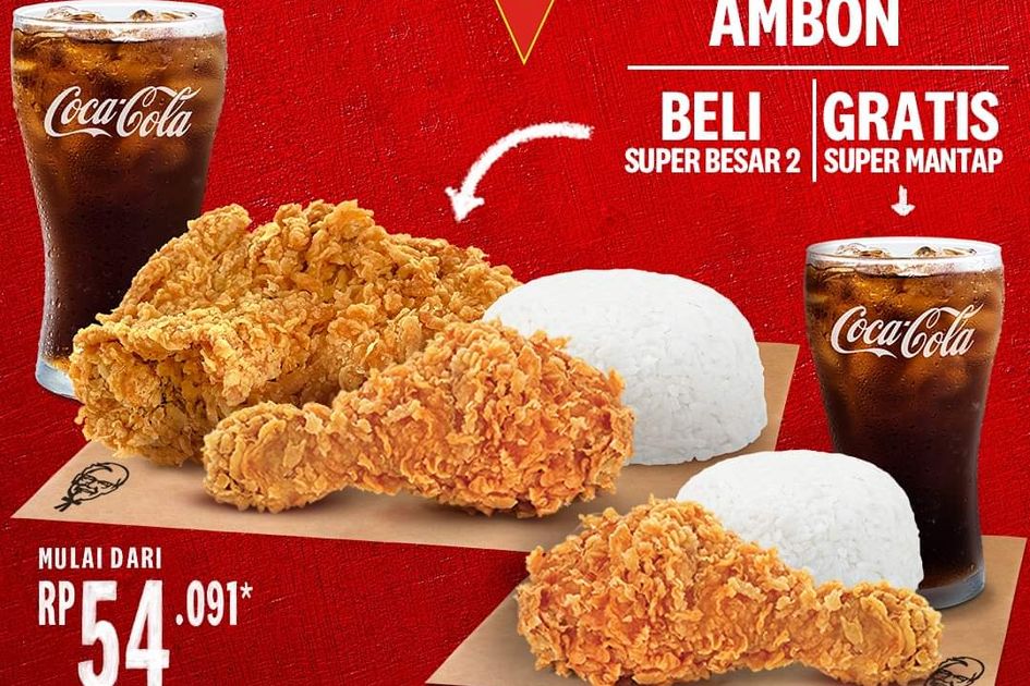 Promo KFC HUT Kota Ambon, Belanja Super Besar Gratis Super Mantap
