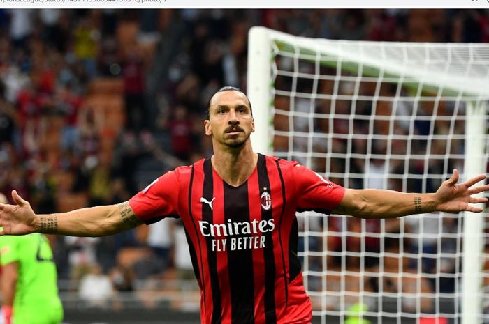 Zlatan Ibrahimovic yakin kalau AC Milan pasti akan menjadi juara Liga Italia 2021-2022 karena ada dirinya.