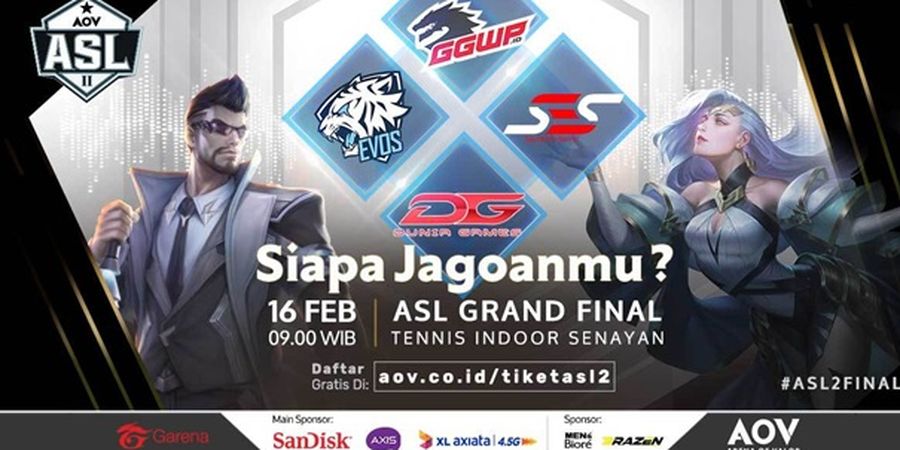 4 Tim Terbaik Melangkah ke Grand Final AOV Star League Season 2