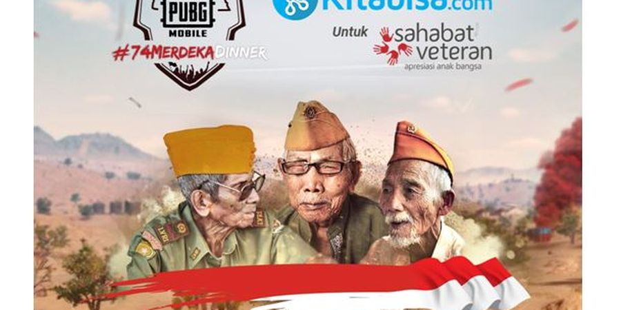 PUBG Mobile Berdonasi untuk Veteran Indonesia Lewat #74 MERDEKA DINNER