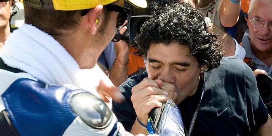 Diego Maradona Meninggal, Valentino Rossi Kenang Pertemuan di Misano