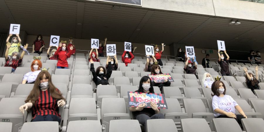 Bertanding Tanpa Penonton, Seoul FC Pasang Puluhan Manekin Wanita yang Diduga Boneka Seks