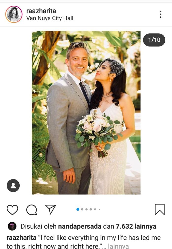 Pernikahan Rahma Azhari dengan Paris Chong.