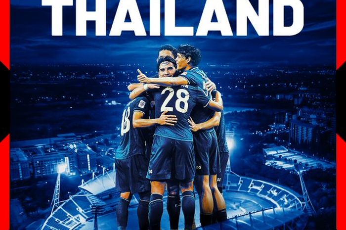 Timnas Thailand tampil di Piala AFF 2022.