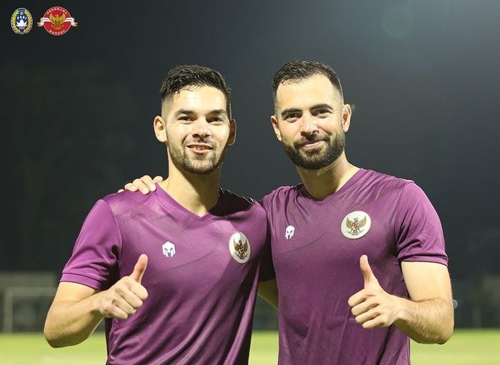 Jordi Amat dan Sandy Walsh mulai bergabung latihan timnas Indonesia (27/5/2022).