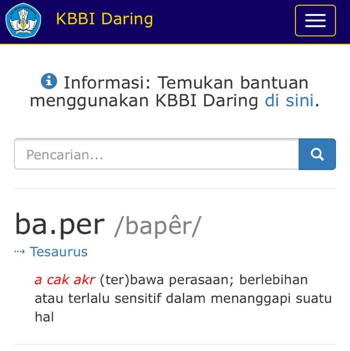 Pansos Dan Ngegas Masuk Kbbi Nih 11 Kata Gaul Yang Akhirnya Resmi Masuk Kbbi Baru Semua Halaman Hai