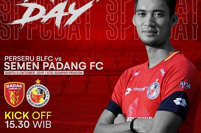 Jadwal pertandingan Perseru Badak Lampung vs Semen Padang di pekan ke-22 Liga 1 2019.