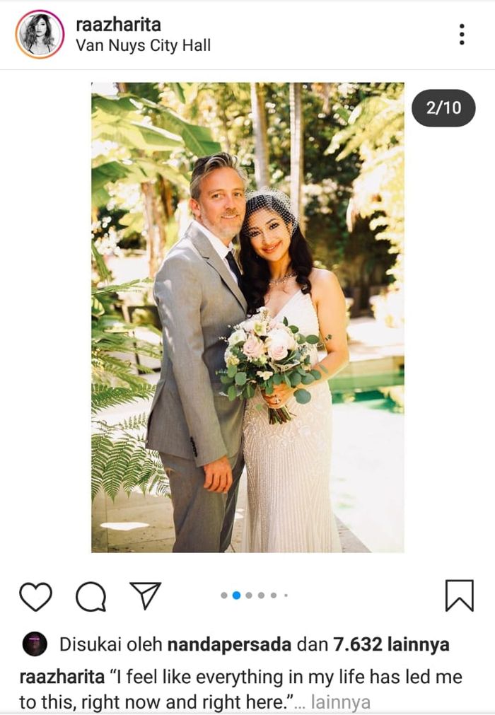 Pernikahan Rahma Azhari dengan Paris Chong.