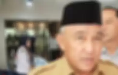 Wali Kota Depok Mohammad Idris usai menghadiri acara K MUTRANS-2 di Gedung Balairung Dwidjosewojo Hotel Bumi Wiyata Depok, Senin (16/12/2019).