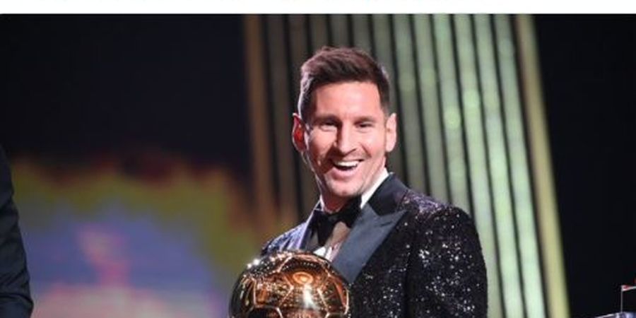 Ironis, Peraih Ballon d'Or 2021 Lionel Messi Tak Menangi Satu pun Penghargaan di Globe Soccer Award