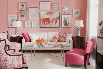 Berkelas Dan Ceria Intip 3 Inspirasi Desain Ruang Tamu Warna Pink Semua Halaman Idea