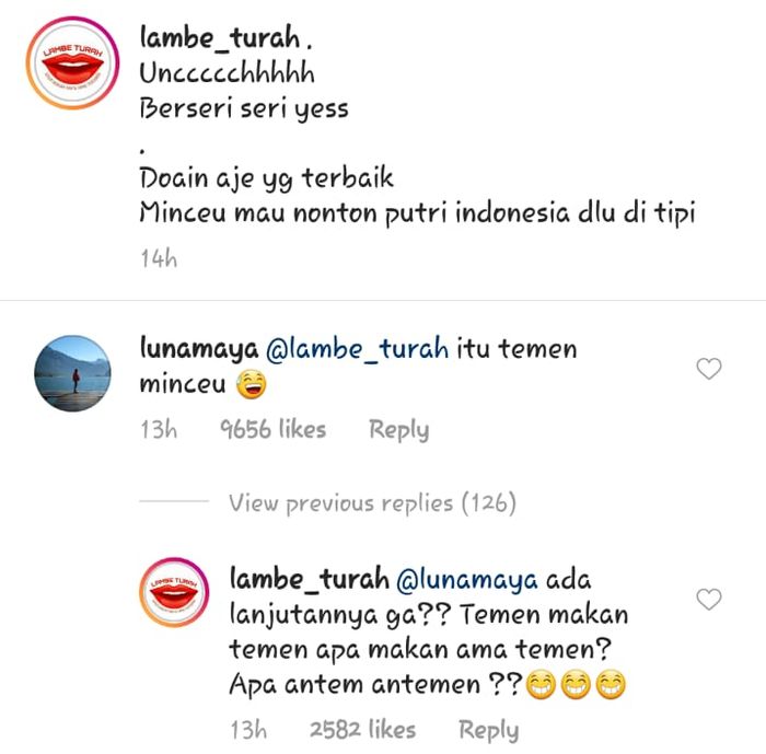 Postingan Lambe Turah