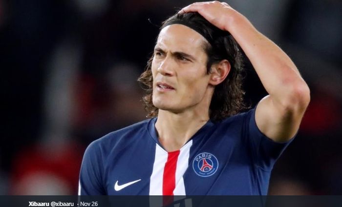 Penyerang Paris Saint-Germain, Edinson Cavani.