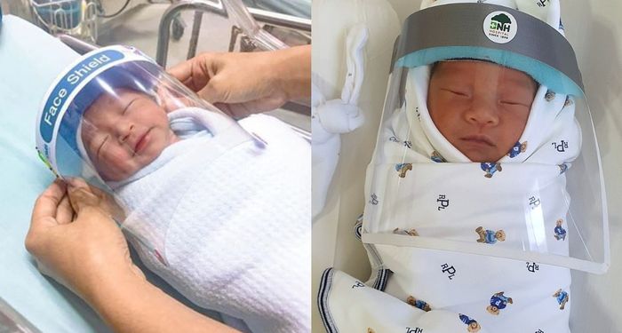 Di Thailand, Bayi Baru Lahir Dipasangi Pelindung Wajah untuk Cegah Covid-19