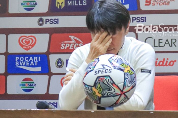 Pelatih Timnas Indoneisa, Shin Tae-yong ungkap perasaan usai gagal menang lawan Palestina di FIFA Matchday.