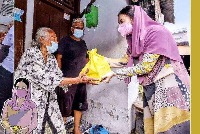 Selvi Ananda bagi-bagi takjil