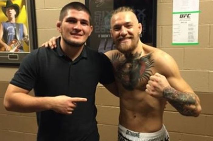 Postingan Khabib 5 tahun lalu yang menunjukkan kedekatannya dengan McGregor.