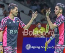 Indonesia Masters 2022 - Fajar/Rian Sedang dalam Mode Minions, Powerfull!