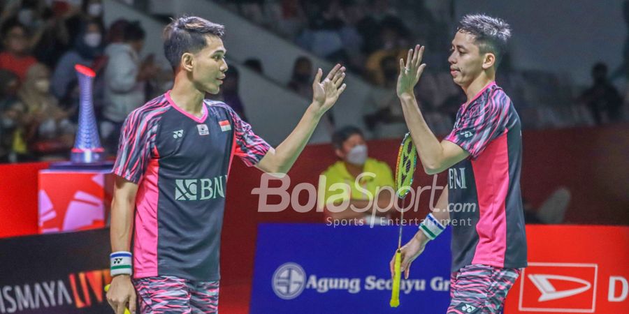 Indonesia Masters 2022 - Ubah Taktik Jadi Kunci Fajar/Rian Libas Wakil China Dua Set Saja