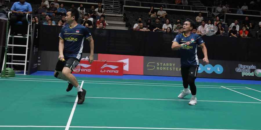 Hasil Singapore Open 2023 - Ahsan/Hendra Tumbang, Ganda Putra Indonesia di Ujung Tanduk