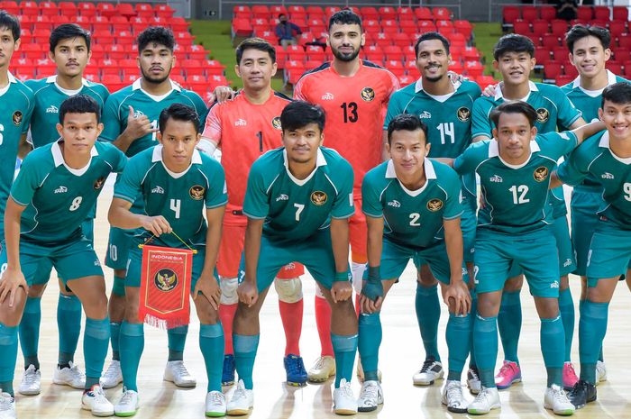 Pemain timnas Futsal Indonesia di Piala AFF Futsal 2022.