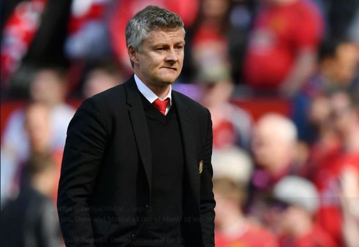 Pelatih Manchester United, Ole Gunnar Solskjaer.