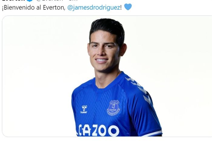  Gelandang Everton, James Rodriguez, sesumbar bahwa timnya bisa mencapai level yang sama dengan Real Madrid dan Bayern Muenchen.