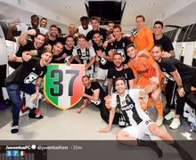 Video - Juventus Pesta Pora di Ruang Ganti Setelah Raih Gelar Juara Liga Italia