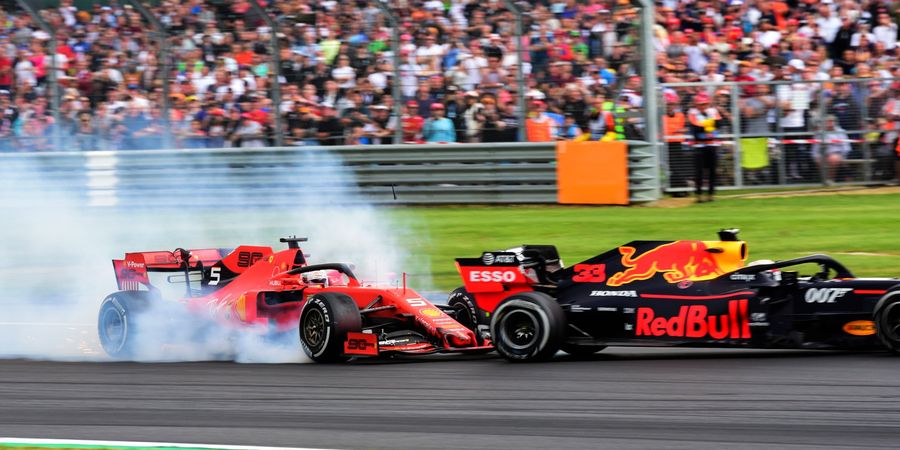 Seruduk Max Verstappen di Inggris, Sebastian Vettel Mengaku Bersalah