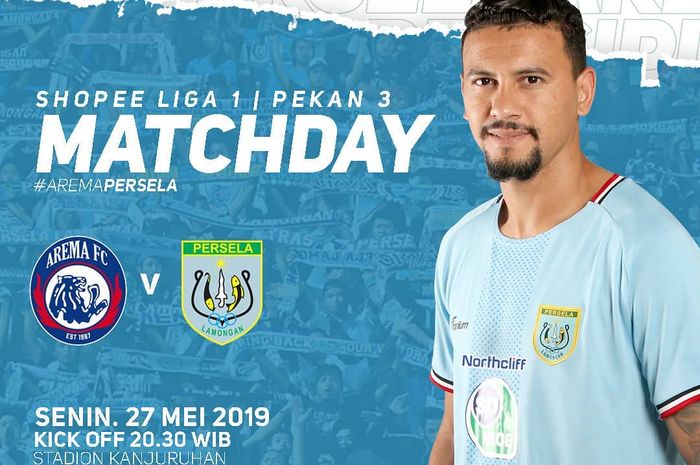 Live streaming Arema FC Vs Persela Lamongan pada pekan ketiga Liga 1 2019.