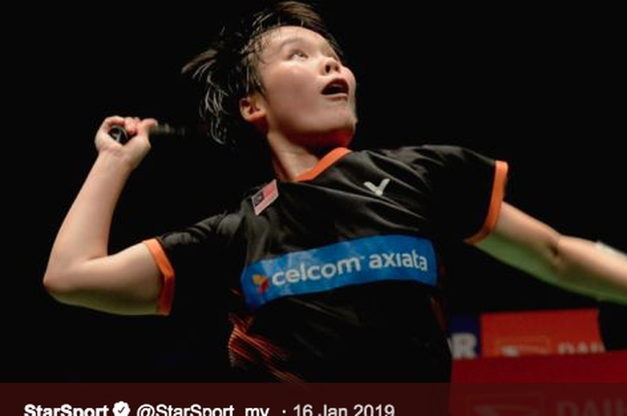 Pebulu tangkis tunggal putri Malaysia, Goh Jin Wei.