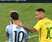 Sembari Curhat, Neymar Ungkap Ucapannya pada Messi di Final Copa America 2021 