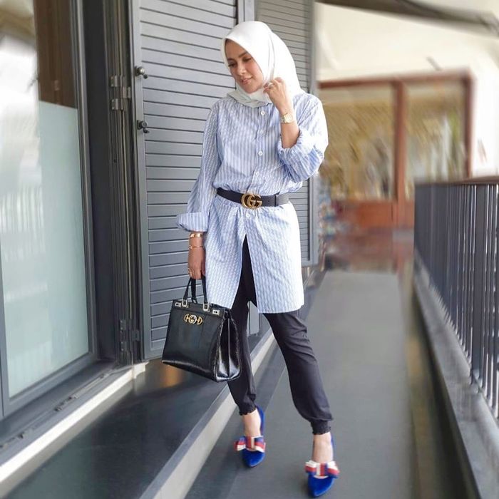  Ootd  Celana  Jeans  Cutbray  Hijab