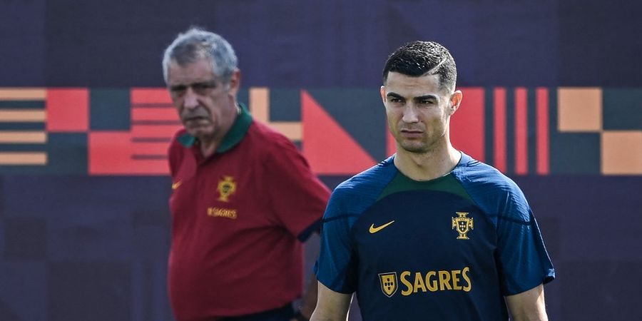 PIALA DUNIA 2022 - Korea Selatan Vs Portugal, Fernando Santos Sampaikan Kabar Buruk soal Cristiano Ronaldo