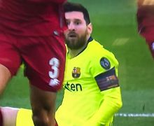 Video - Lionel Messi Balas Toyor Bek Liverpool Setelah Kena Tekel