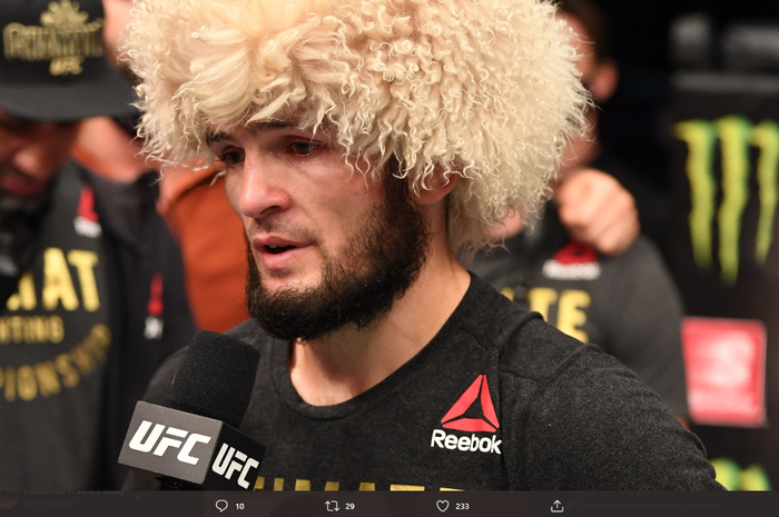 Pensiunan petarung UFC, Khabib Nurmagomedov.