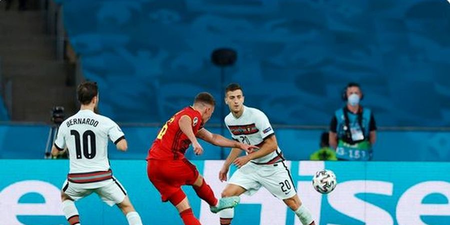 EURO 2020 - Belgia Pulangkan Portugal, Thibaut Courtois Siap Tantang Italia