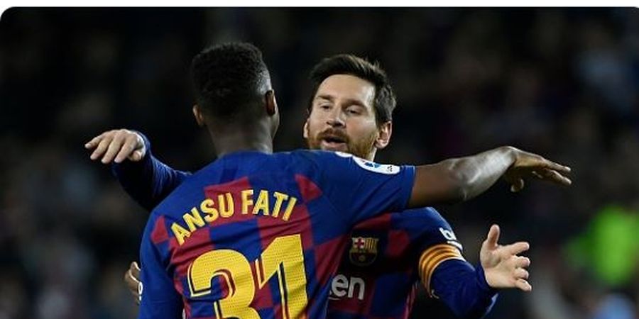 Jadi Penerus Lionel Messi, Ansu Fati Akhiri Paceklik Gol Penyerang Barcelona