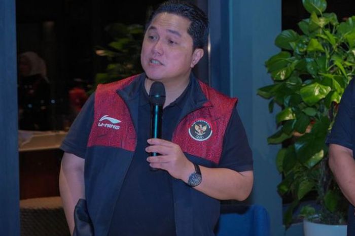 Reaksi tak terduga Erick Thohir saat ditanya bonus SEA Games 2023 untuk Timnas U-22 Indonesia.